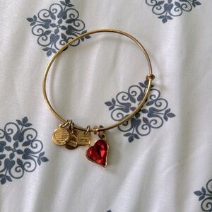 Alex and ani Ruby red love bracelet